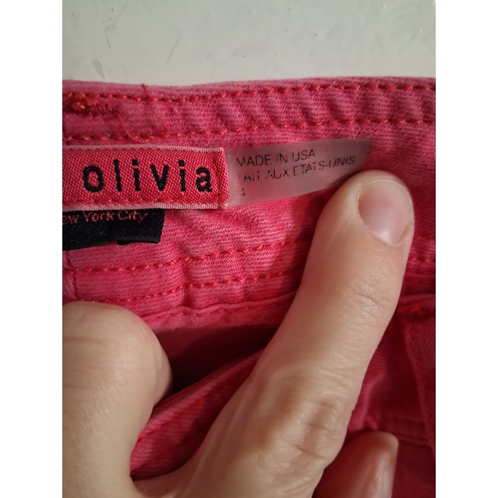 Alice & Olivia Pink Slim Fit Jeans 8 EUC USA - Picture 4 of 8